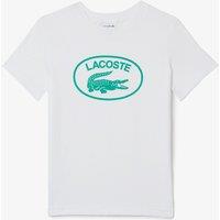 Logo Print Cotton T-Shirt with Short Sleeves