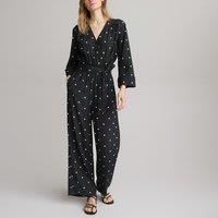 Polka Dot Jumpsuit, Length 28.5"