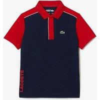 Logo Print Polo Shirt with Short Sleeves