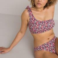 One Shoulder Bikini Top in Floral Print