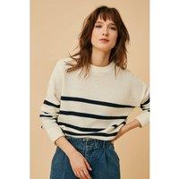 Ocea Breton Striped Jumper in Fine Knit with Crew Neck
