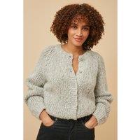 Octavio Wool Mix Cardigan with Button Fastening