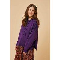 Obeline Knitted Hoodie in Wool/Cotton