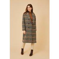 Syndelle Checked Oversized Coat in Wool Mix