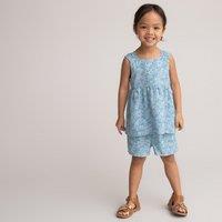Cotton Blouse/Shorts Outfit in Floral Print