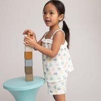 Cotton Vest Top/Shorts Outfit in Hawaiian Print