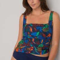 Tropical Print Tankini Top
