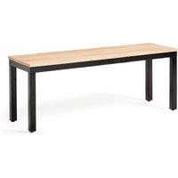 Nairobi 120cm Oak & Metal Bench