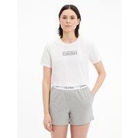 Modern Cotton Mix Pyjama Shorts with Logo Print