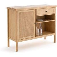 Gabin Pine and Rattan Bar Unit