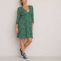 Floral Wrapover Maternity Dress