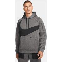 Big Swoosh Gym Hoodie with Logo Print
