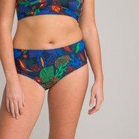 Tummy-Toning Bikini Bottoms in Tropical Print