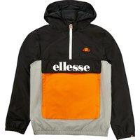 Colour Block Hooded Windbreaker with Embroidered Logo