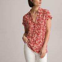 Printed Polo Shirt with Short Sleeves