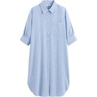 Striped Cotton Shirt Dress