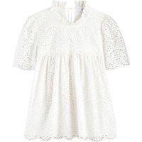 Cotton Broderie Anglaise Blouse with Short Sleeves