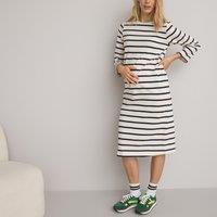 Breton Striped Maternity Dress in Cotton