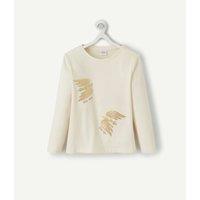 Embroidered Slogan T-Shirt in Organic Cotton