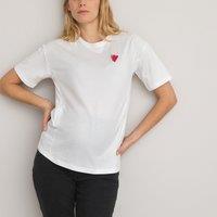 Cotton Maternity T-Shirt with Crew Neck