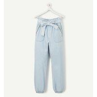 Tie-Waist Boyfriend Jeans, Mid Rise