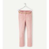 Cotton Belted Skinny Trousers