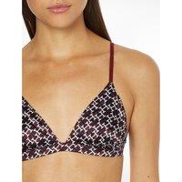 Printed Satin Triangle Bra