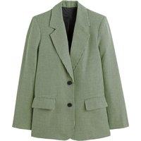 Recycled Checked Boyfriend Blazer