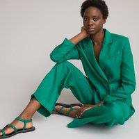 Linen Straight Fit Blazer