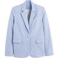 Cotton Single-Breasted Blazer