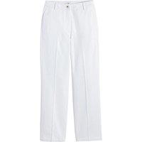Cotton Wide Leg Trousers with High Waist, Length 30.5"