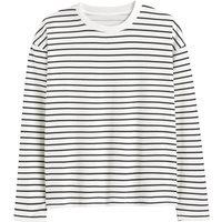 Breton Striped Cotton T-Shirt with Long Sleeves