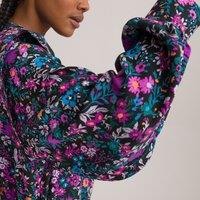 Floral High Neck Blouse