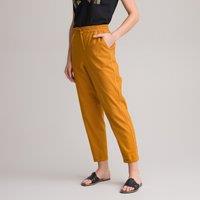 Linen/Cotton Peg Trousers, Length 26.5"