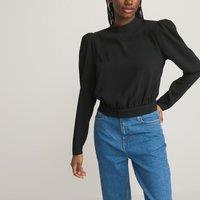 High Neck Blouse with Long Sleeves