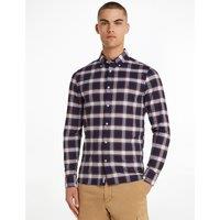 Checked Cotton Shirt with Long Sleeves