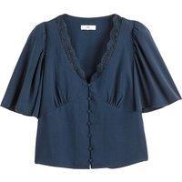 V-Neck Shirt with Short Sleeves