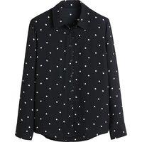 Recycled Polka Dot Shirt with Long Sleeves