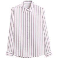 Recycled Striped Draping Shirt with Long Sleeves