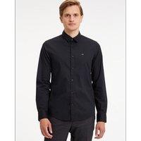 Cotton Poplin Slim Shirt with Long Sleeves