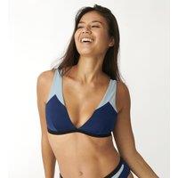 Shore Blue Recycled Triangle Bikini Top
