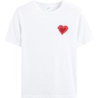 Cotton Crew Neck T-Shirt with Short Sleeves