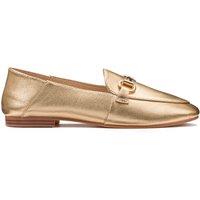 Leather Chain Detail Loafers