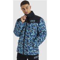Lecta Padded Jacket with Logo Print