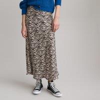 Recycled Midaxi Skirt in Zebra Print