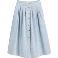 Striped Cotton Midaxi Skirt