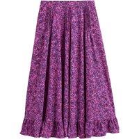 Floral Print Maternity Skirt with Ruffled Hem