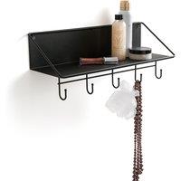 Led Tinted Steel Wall Shelf with Hooks