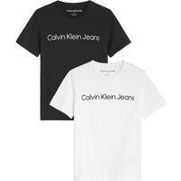 Pack of 2 T-Shirts in Logo Print Cotton with Short Sleeves