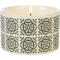 Fired Earth Medium Ceramic Black Tea and Jasmine Candle